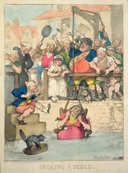 Ducking a Scold, 1812